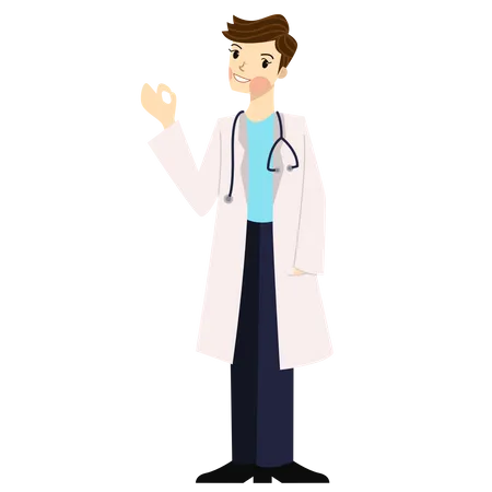 Male Doctor  Illustration