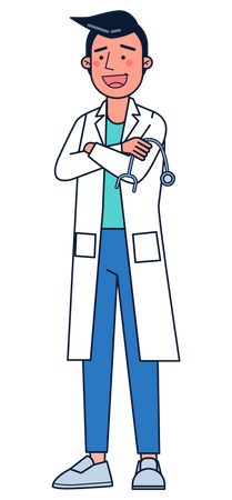 Male doctor  Illustration