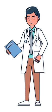 Male doctor  Illustration