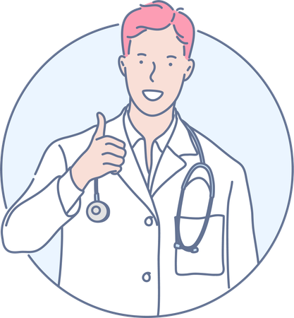 Male doctor  Illustration