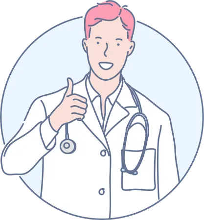 Male doctor  Illustration