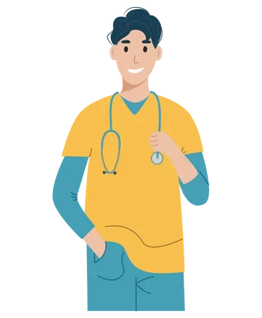 Male Doctor  Illustration