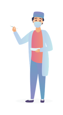 Male Doctor  Illustration