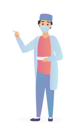 Male Doctor  Illustration