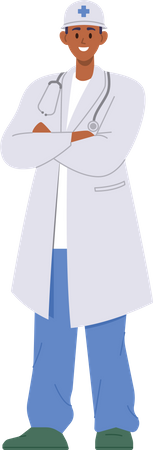 Male Doctor in uniform  Illustration
