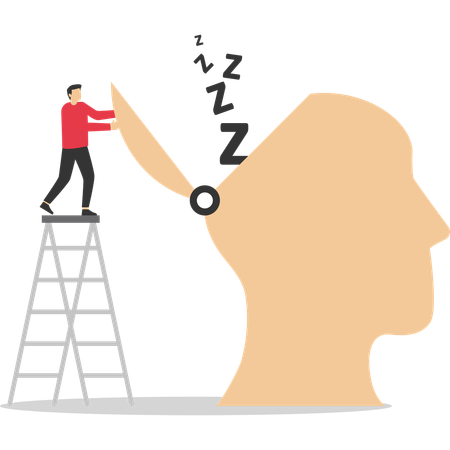 Male doctor insomnia health  Illustration