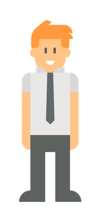 Male employee Illustration