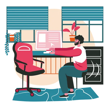 Different People Exercise In The Workplace Scene Concept Man Exercising On Break Stretching Arms Sitting On Chair Office Work People Activities Vector Illustration Of Characters In Flat Design Illustration