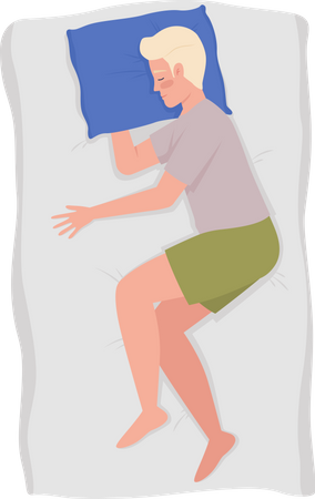 Mâle endormi  Illustration