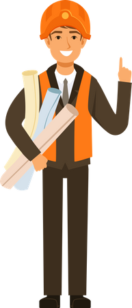 Male engineer  Illustration