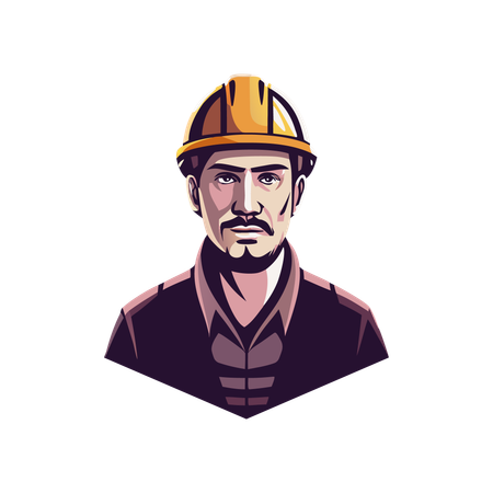 Male Engineer  Illustration