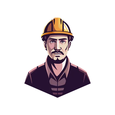 Male Engineer  Illustration