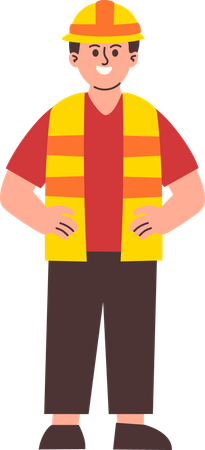 Male Engineer  Illustration