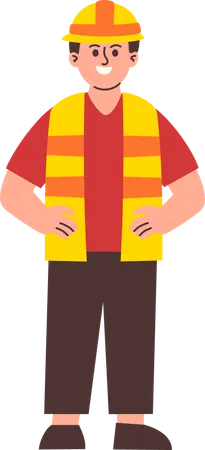 Male Engineer  Illustration