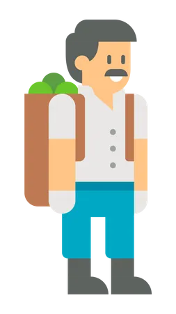 Male farmer  Illustration