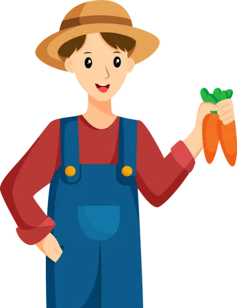 Male Farmer  Illustration