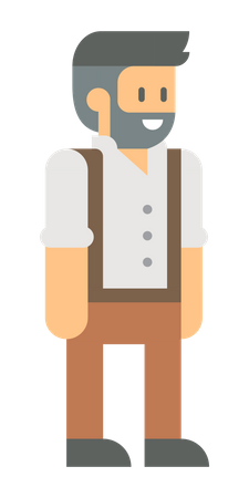 Male farmer  Illustration