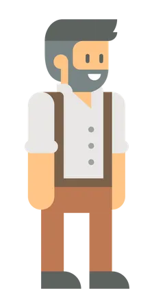 Male farmer  Illustration