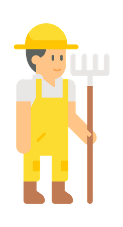 Male farmer  Illustration