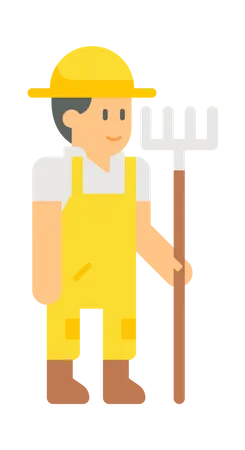 Male farmer  Illustration