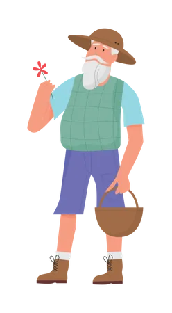 Male Farmer  Illustration