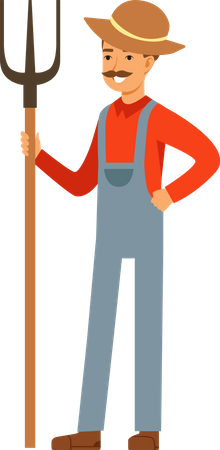 Male farmer  Illustration