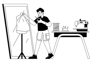 Male fashion designer