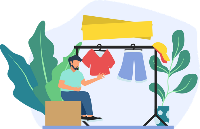 Male fashion designer  Illustration