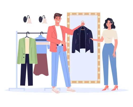 Male fashion stylist  Illustration