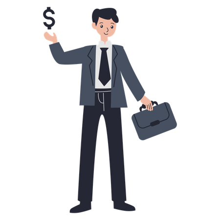 Male financial consultant  Illustration