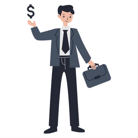 Male financial consultant  Illustration