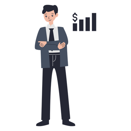 Male financial consultant  Illustration