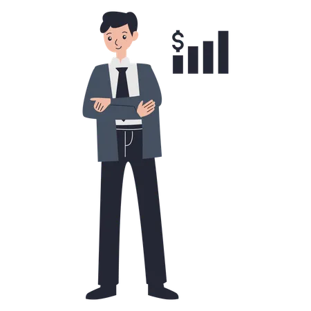 Male financial consultant  Illustration