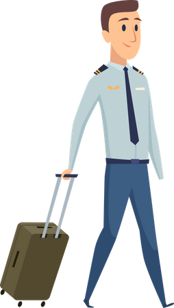 Male flight commander  Illustration