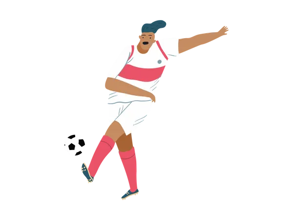 Male football Player Illustration