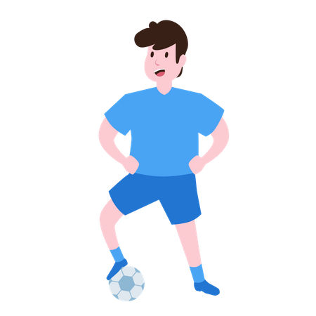 Male football player Illustration