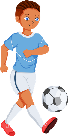 Male Football Player  Illustration