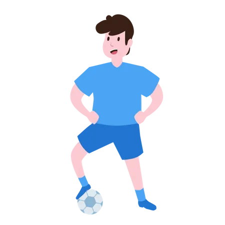 Male football player  Illustration