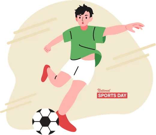 National Sports Day Illustration