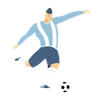 dribbling ball illustrations