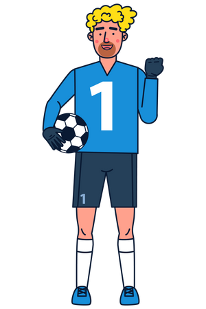 Male goalkeeper  Illustration