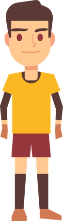 Male Goalkeeper  Illustration