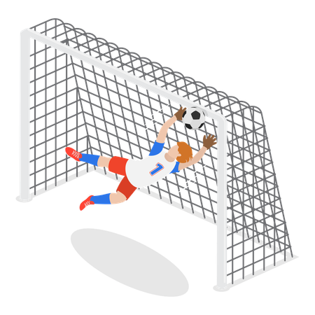 Male Goalkeepers  Illustration