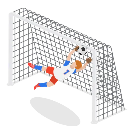 Male Goalkeepers  Illustration