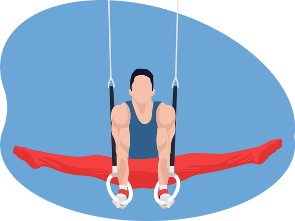 Male gymnast  Illustration