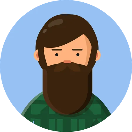 Male Hipster  Illustration