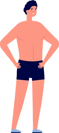 Male in shorts  Illustration