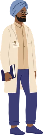 Male Indian doctor Illustration