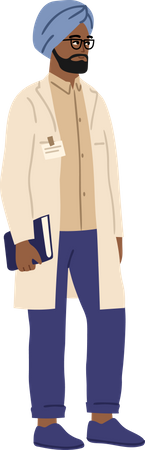 Male Indian doctor  Illustration