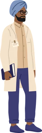 Male Indian doctor  Illustration